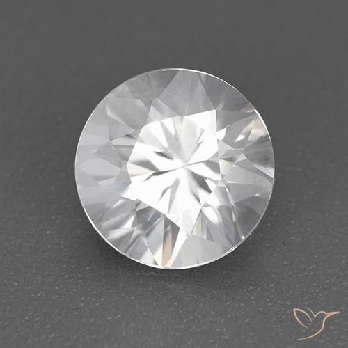 Zircone Bianco naturale da 1.79 ct, Rotondo, VVS