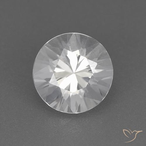 1.85ct Naturale Bianco Zircone, Rotondo, VVS