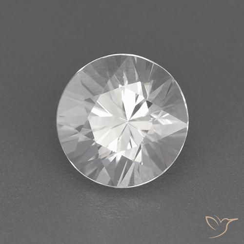 Zircone Bianco naturale da 1.85 ct, Rotondo, VVS