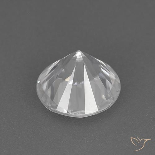 Zircone Bianco naturale da 1.85 ct, Rotondo, VVS