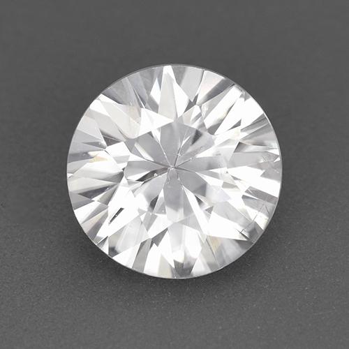 Zircone Bianco naturale da 1.80 ct, Taglio rotondo, VVS