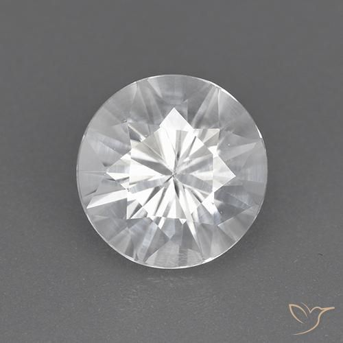 1.85ct Naturale Bianco Zircone, Rotondo, VVS