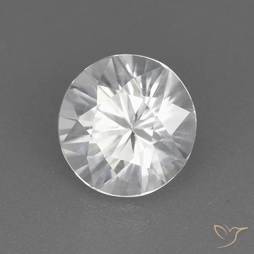 Zircone Bianco naturale da 1.85 ct, Rotondo, VVS