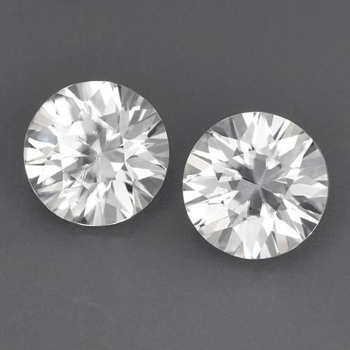 Gemme di Zircone Bianco naturale da 3.52 ct, Taglio rotondo, VVS