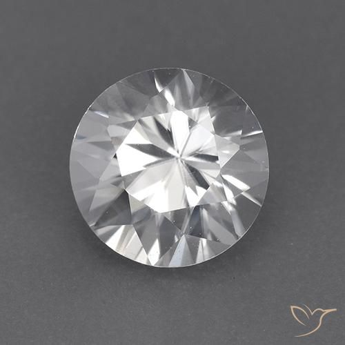 Zircone Bianco naturale da 1.92 ct, Rotondo, VVS