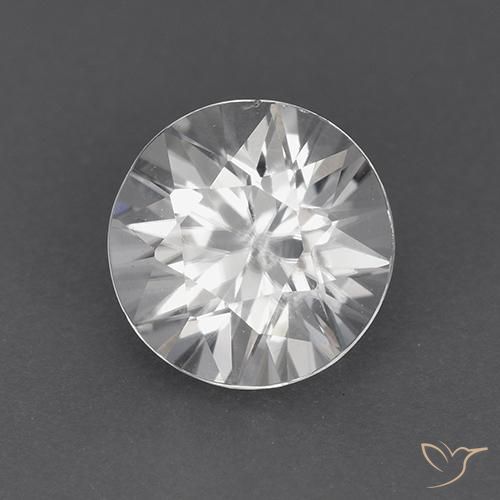 Zircone Bianco naturale da 1.83 ct, Rotondo, VVS-VS