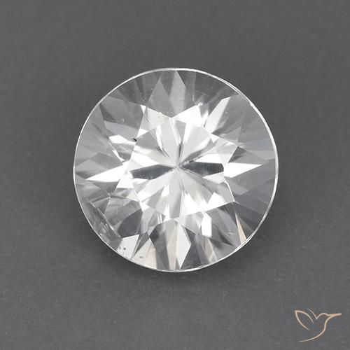 1.84ct Naturale Bianco Zircone, Rotondo, VVS-VS