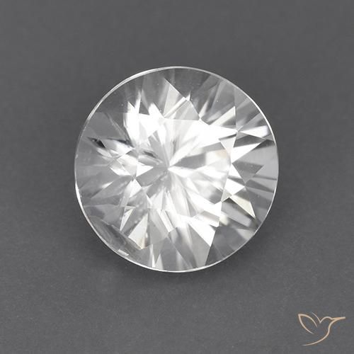 Zircone Bianco naturale da 1.84 ct, Rotondo, VVS-VS