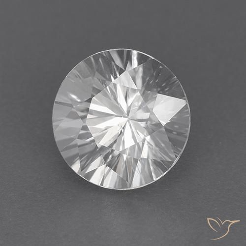 Zircone Bianco naturale da 1.89 ct, Rotondo, VVS-VS