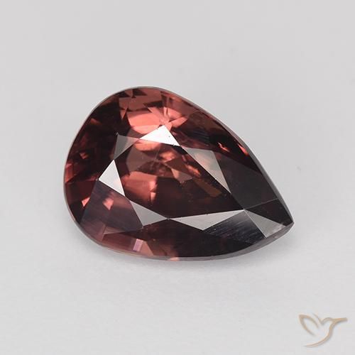 2.98ct Naturale Vino rosso Zircone, Forma a pera, VVS-VS