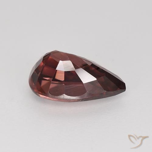 Zircone Vino rosso naturale da 2.98 ct, Forma a pera, VVS-VS