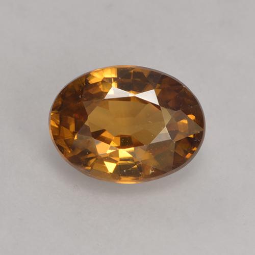 Zircone naturale arancione da 1,75 ct, taglio ovale, VS