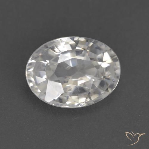 Zircone Bianco caldo naturale da 2.94 ct, Ovale, VVS-VS