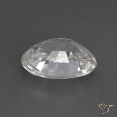 Zircone Bianco caldo naturale da 2.94 ct, Ovale, VVS-VS