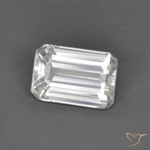 Zircone Bianco naturale da 1.45 ct, Ottagonale / Taglio smeraldo, VVS-VS