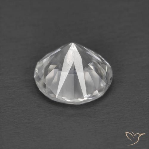 Zircone Bianco naturale da 1.24 ct, Rotondo, VS