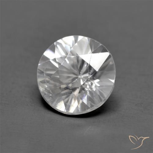 Zircone Bianco naturale da 1.26 ct, Rotondo, VS