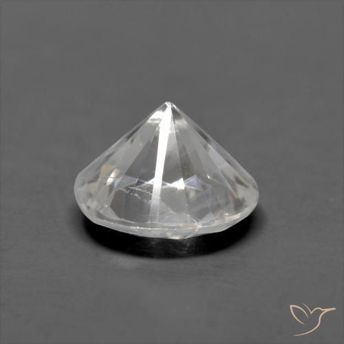Zircone Bianco naturale da 1.26 ct, Rotondo, VS