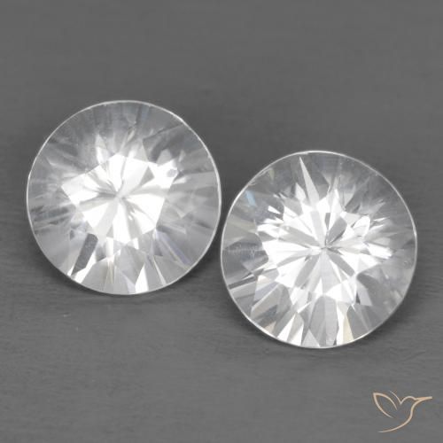 2.51ctw Naturale Bianco Zircone, Rotondo, VVS