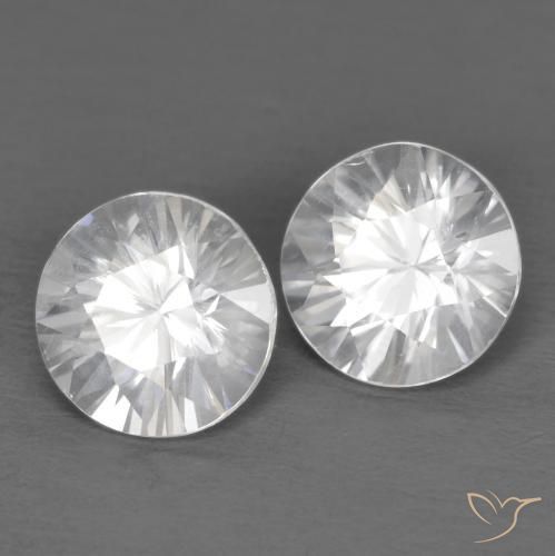 Gemme di Zircone Bianco naturale da 2.51 ct, Rotondo, VVS