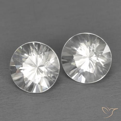1.45ctw Naturale Bianco Zircone, Rotondo, VVS