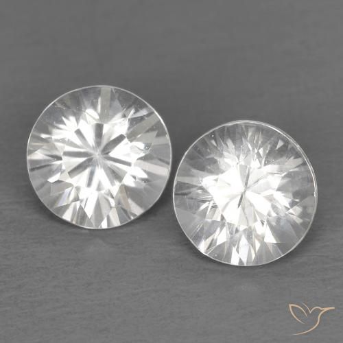 1.50ctw Naturale Bianco Zircone, Rotondo, VVS