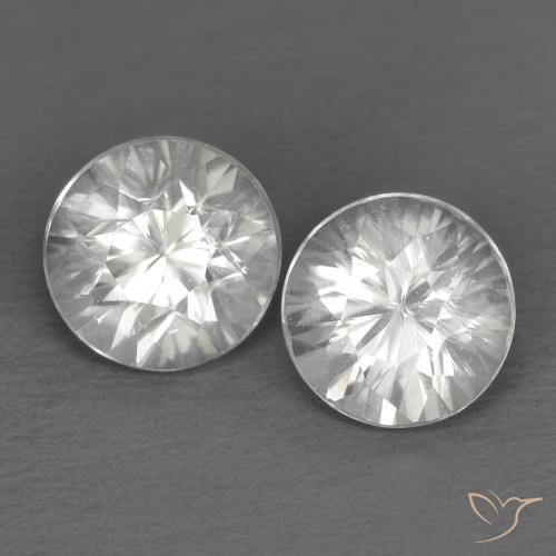 1.66ctw Naturale Bianco Zircone, Rotondo, VVS