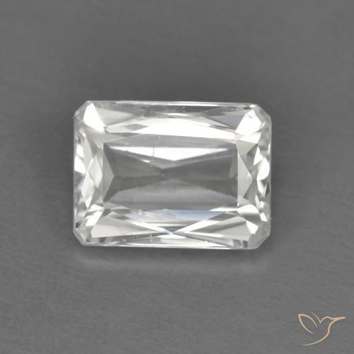 Zircone Bianco naturale da 1.50 ct, Ottagonale / Taglio smeraldo, VVS