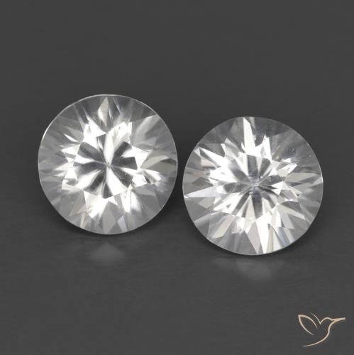 2.46ctw Naturale Bianco Zircone, Rotondo, VVS