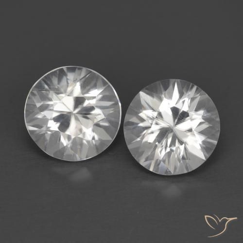 2.52ctw Naturale Bianco Zircone, Rotondo, VVS