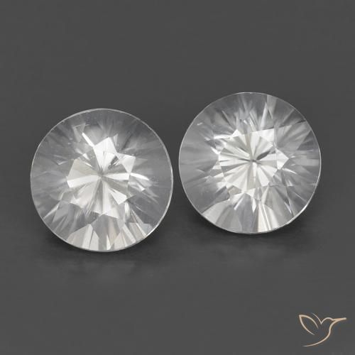 1.43ctw Naturale Bianco Zircone, Rotondo, VVS-VS