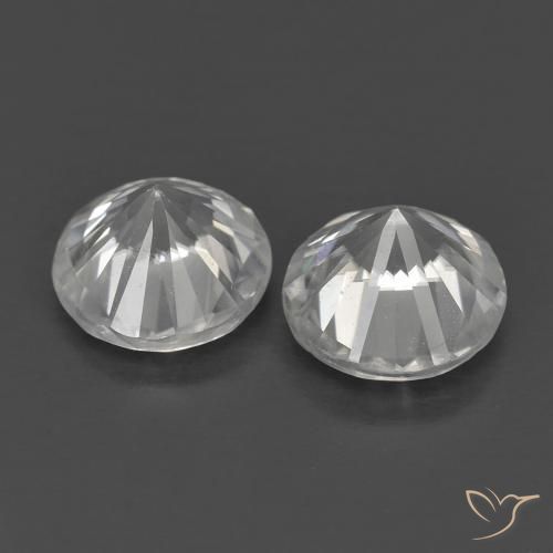 Gemme di Zircone Bianco naturale da 1.41 ct, Rotondo, VS