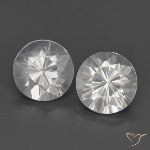 Gemme di Zircone Bianco naturale da 1.50 ct, Rotondo, VS