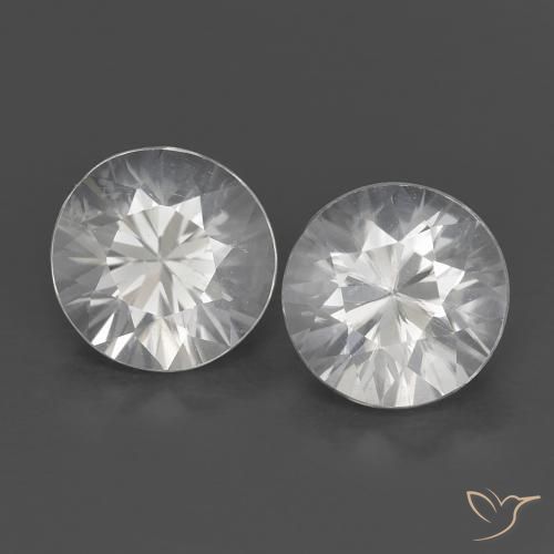 1.53ctw Naturale Bianco Zircone, Rotondo, VS