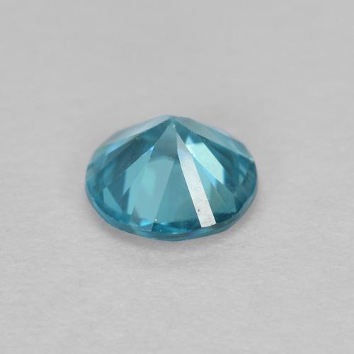 Zircone Azzurro naturale da 0.49 ct, Taglio rotondo, VS