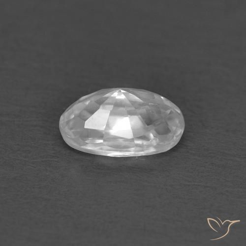 Zircone Bianco naturale da 0.45 ct, Ovale, VS