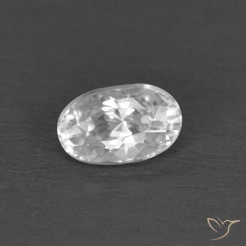 Zircone Bianco naturale da 0.48 ct, Ovale, VVS