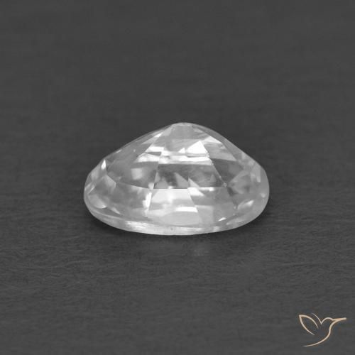 Zircone Bianco naturale da 0.46 ct, Ovale, VVS