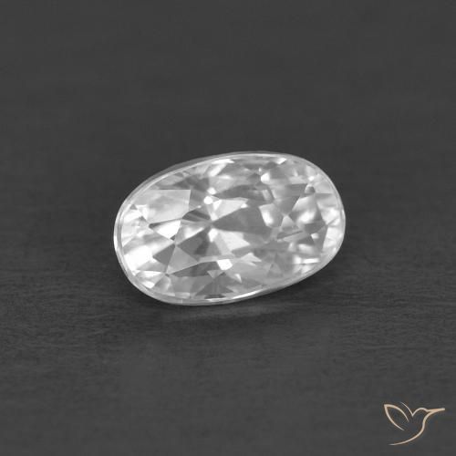 Zircone Bianco naturale da 0.50 ct, Ovale, VVS