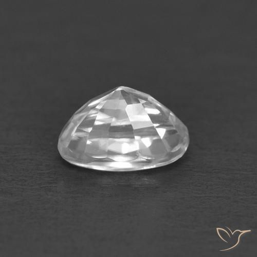 Zircone Bianco naturale da 0.50 ct, Ovale, VVS