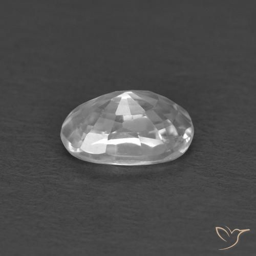 Zircone Bianco naturale da 0.45 ct, Ovale, VVS