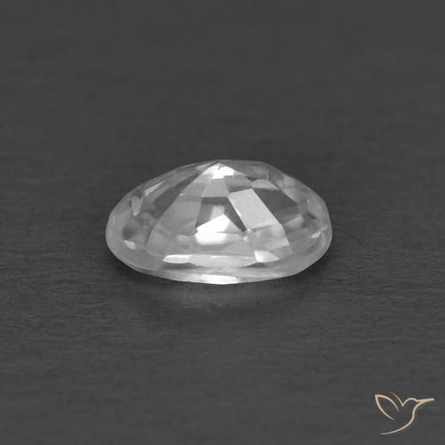Zircone Bianco naturale da 0.43 ct, Ovale, VVS