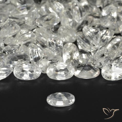 Zircone Bianco caldo naturale da 0.39 ct, Ovale, VVS-VS