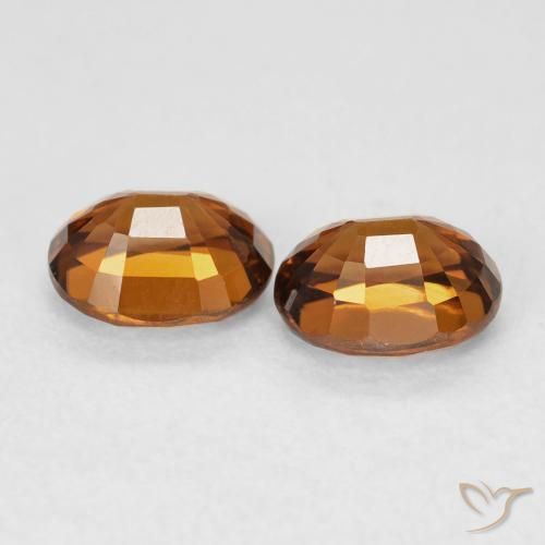 Gemme di Zircone Medium Dark-Orange naturale da 2.14 ct, Ovale, VVS