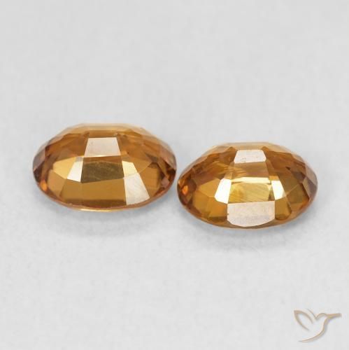 Gemme di Zircone Arancio ruggine naturale da 1.94 ct, Ovale, VS