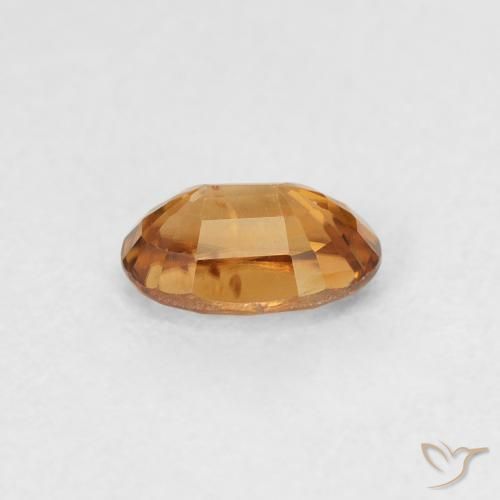 Zircone Arancio Medio naturale da 0.73 ct, Ovale, VVS