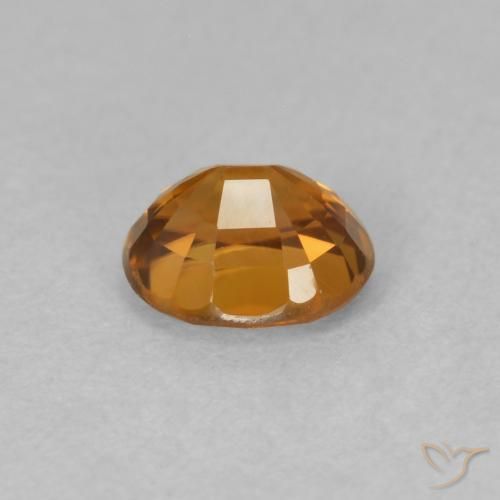 Zircone Arancione marroncino naturale da 1.04 ct, Ovale, VVS-VS