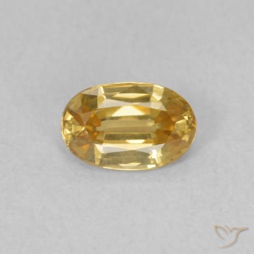 0.69ct Naturale Champagne Zircone, Ovale, VVS-VS