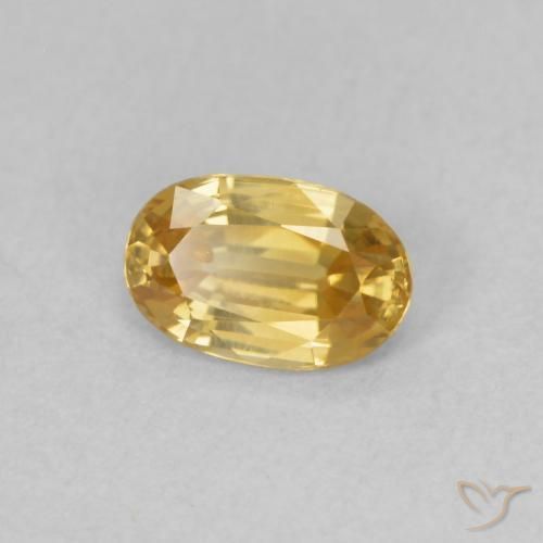 Zircone Champagne naturale da 0.69 ct, Ovale, VVS-VS