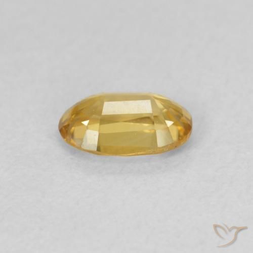 Zircone Champagne naturale da 0.69 ct, Ovale, VVS-VS